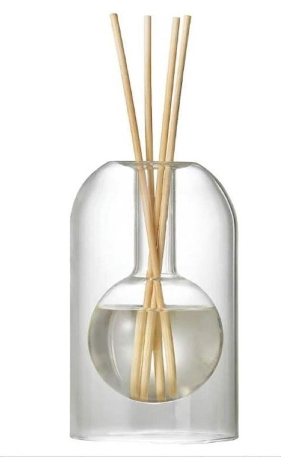 'FragranceLab' : Single BALL Glass Diffuser + frosted bottle 200ml fragrance oil + diffuser reeds