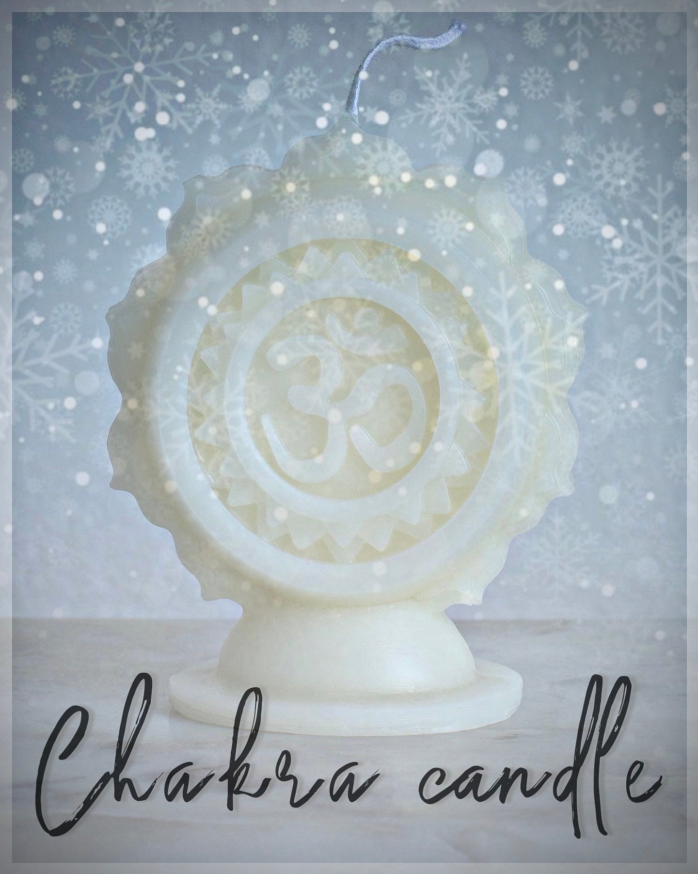 3 x Yoga, Chakra & Meditation Molded Beeswax Candles